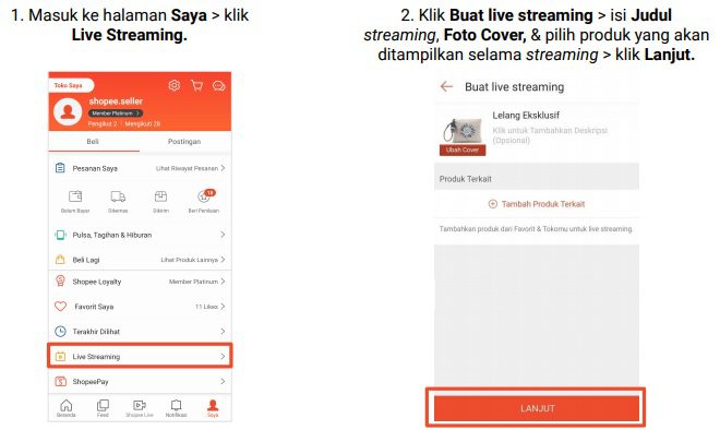 CARA MENGGUNAKAN FITUR LELANG SHOPEE LIVE - Komunitas MEA