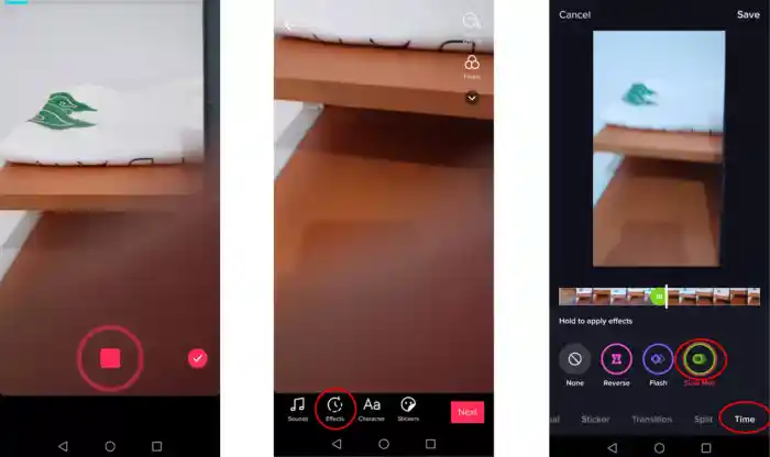 cara membuat video slow motion di tiktok