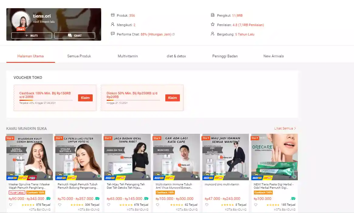 tambah produk di shopee