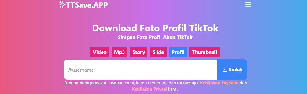 download foto profil tiktok