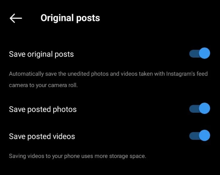 cara agar postingan Instagram tidak tersimpan di galeri