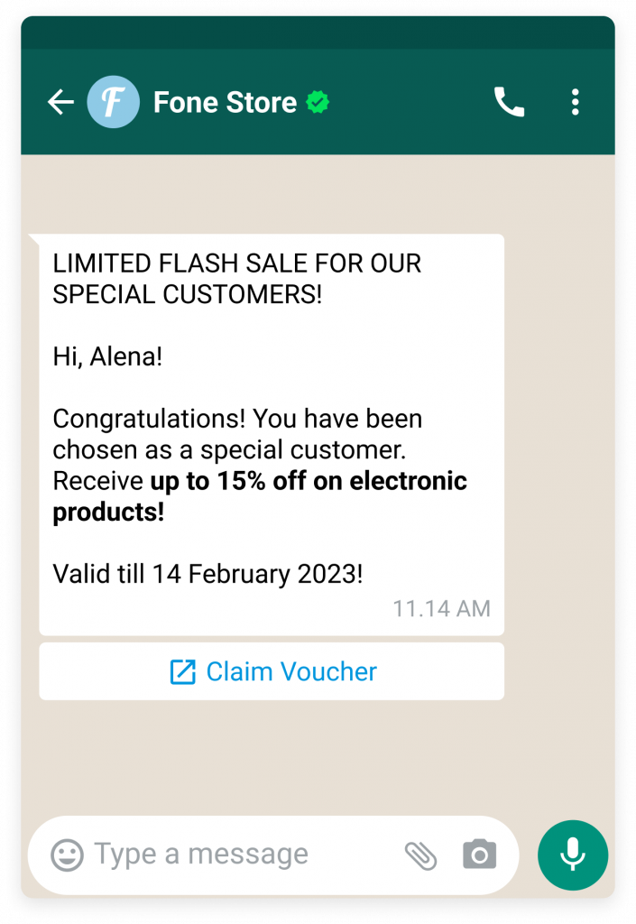 contoh penggunaan WhatsApp blaster untuk marketing